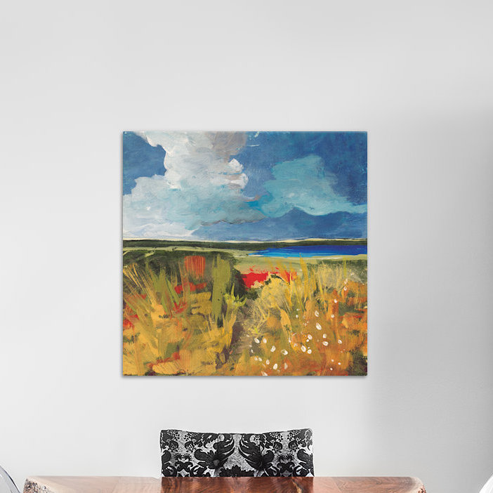 Peinture sur toile tendue wildflowers spring, H 12 po x l 12 po x P 0,75 po, Toile tendue avec châssis