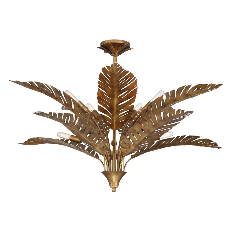 Palmera 10-Light Chandelier in Gold Vein by Breegan Jane