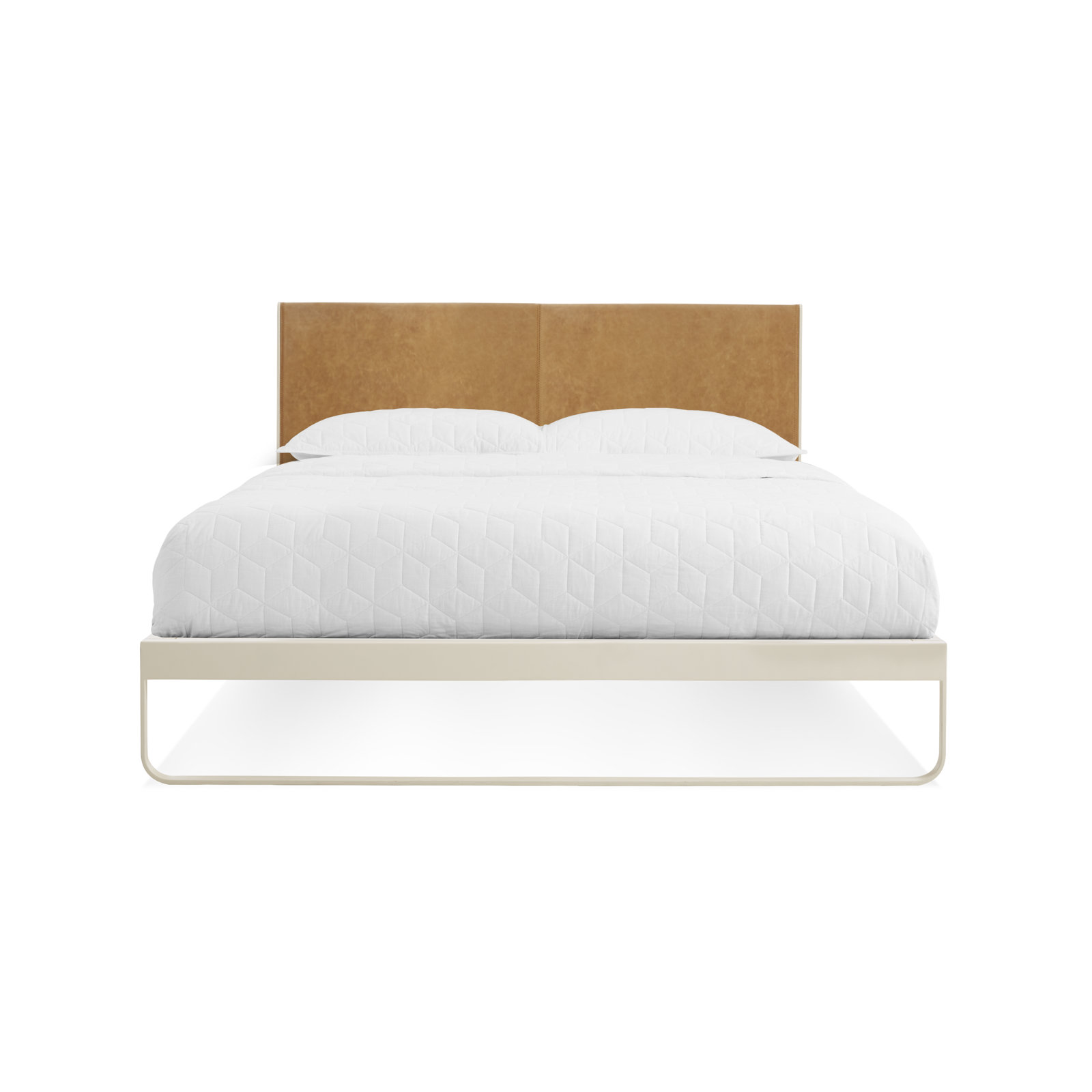Me Time Upholstered Metal Bed, Queen