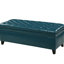 Rangement en bleu sarcelle - objet tapissier Pu, 48,59 po P 20,4 po, 18,12 H, 31,72 lb. Poids avec rangement, profondeur, largeur, hauteur, poids