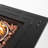 Square Fire Pit Heating Table 28Inch, Pe Body, 40000Btu Heat With Propane/ 28Inch Table, Black Brown Finish, Flame Adjustable, Fueled