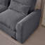 Chenille de 114,5 po avec housse réversible, porte-gobelet et rembourrage en mousse en L-1182200488-1182200494