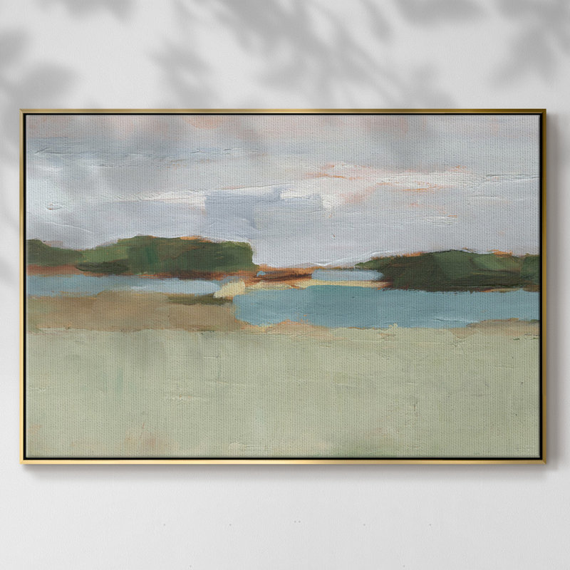 " High Noon Vista Study I ", 17" H x 25" W x 2" D, Natural