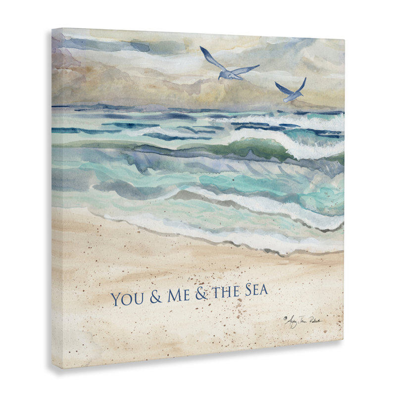 Toile «Mute You Me & The Sea», conception par Audrey Jeanne Roberts, H 30 po x l 30 po