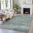 Machine Washable Indoor/Outdoor Xhevrie Aqua Rug-112027192