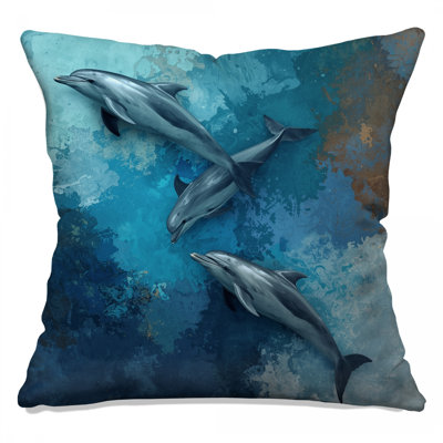 Coussins Dolphins In Ocean