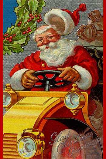« heureux christmas greetings », impression, H 42 po x l 28 po x P 1,5 po