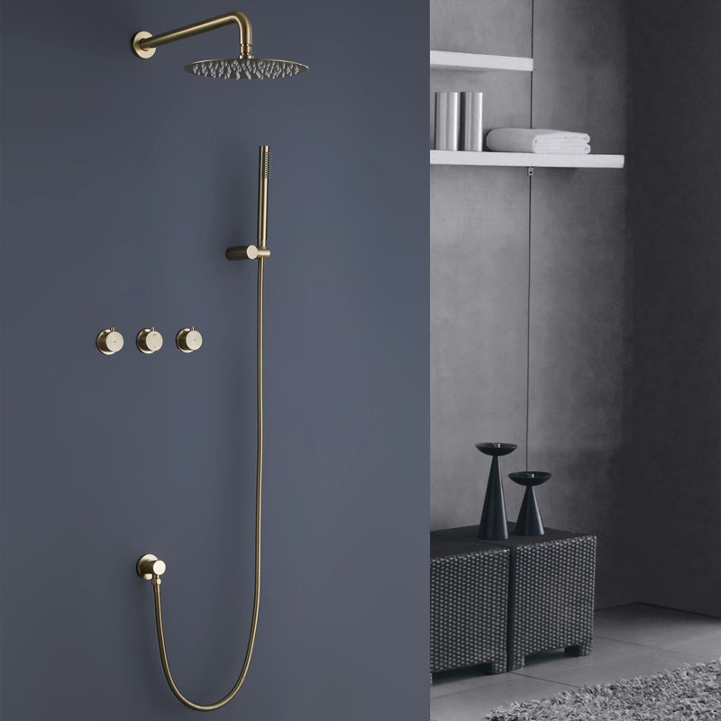 Système de douche complet avec valve brute