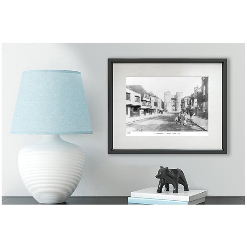 Canterbury, West Gate 1890 - Single Picture Frame Print, 60cm H x 80cm W x 2.3cm D