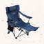 Chaise de camping d'extérieur inclinable pliante avec poches latérales et porte-gobelet - réglage à trois niveaux
