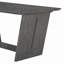 Ensemble de table de salle à manger 6 pièces pour 6, table de cuisine en bois de 60 po et 4 chaises avec banc et base en tréteaux pour la cuisine et la salle à manger-2131391140