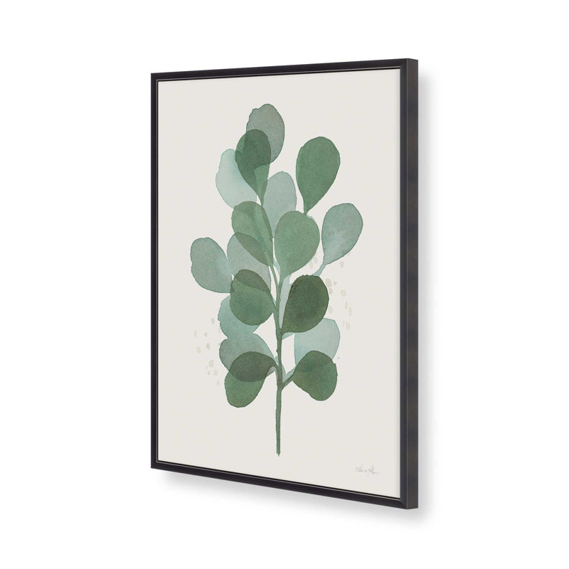 «Green Leaf Impressions I Print», Cadre de coin ouvert en zinc patiné, H 15,25 po x l 12,25 po