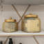 Glass Decorative Jars with Metal Lids Set-973390868