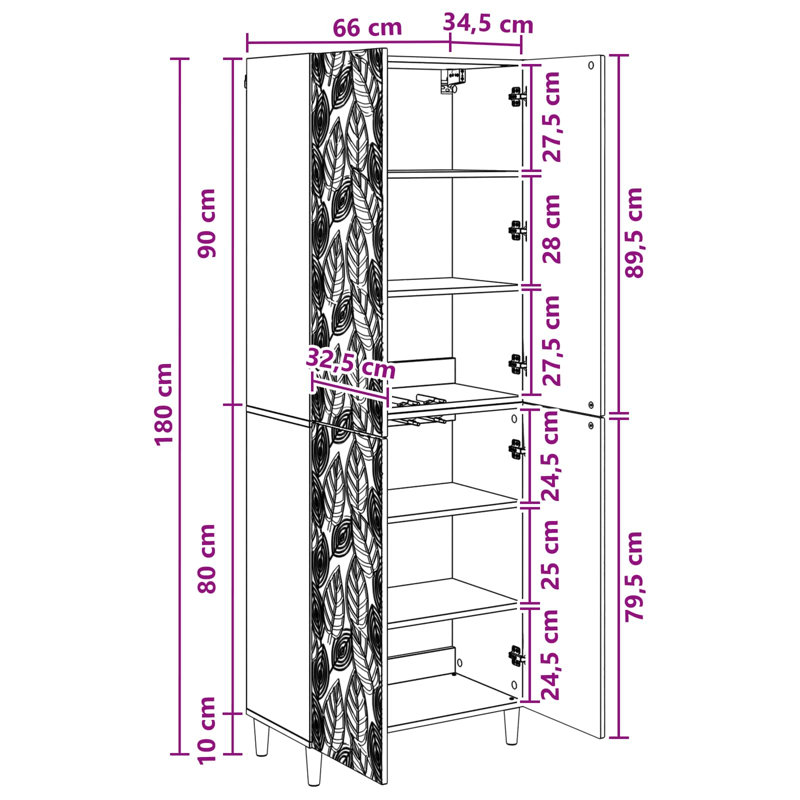4 -Door 4 Storage Cabinet