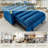 Masir 3 in 1 Convertible Pull Out Sleeper Sofa with Adjustable Backrest & Cupholders-1592183219