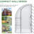 7' X 4' X 7' Outdoor Lean To Greenhouse, Green House Plant Nursery With Roll-Up Window, PE Cover
