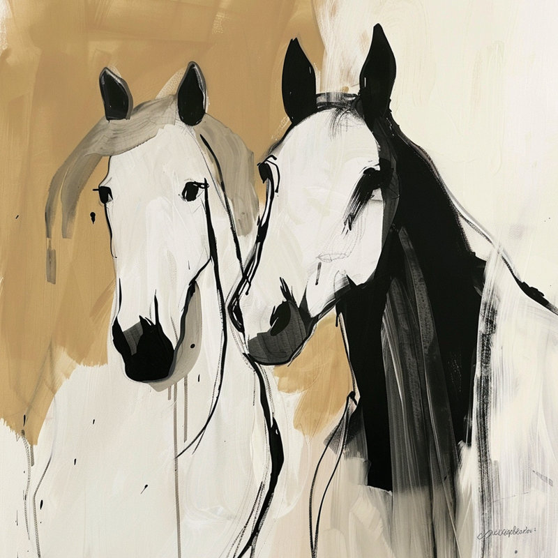 "Brush Brush Two", art mural sur toile tendue, L 40 po x H 40 po x P 1,5 po