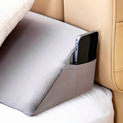 Foam GapGuard Pillow - Headboard & Mattress Wedge - Bed Gap Filler - Fill The Gap - Headboard Pillow - Mattress Wedge - Gray