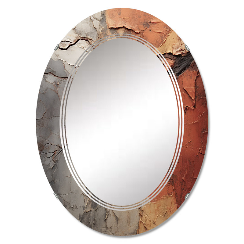 Biala - Miroir mural moderne ovale, 30 po x 20 po