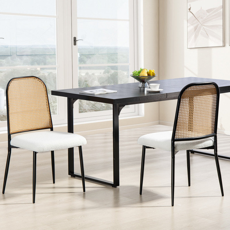 Chaise d'appoint Austreberto, Blanc