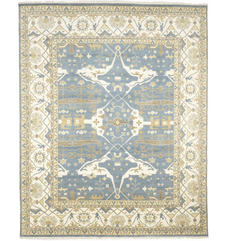 Tapis oriental floral Oushak Chobi