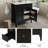 30" Bathroom Vanity With Ceramic Sink, Flip-Top Drawer-1389169580