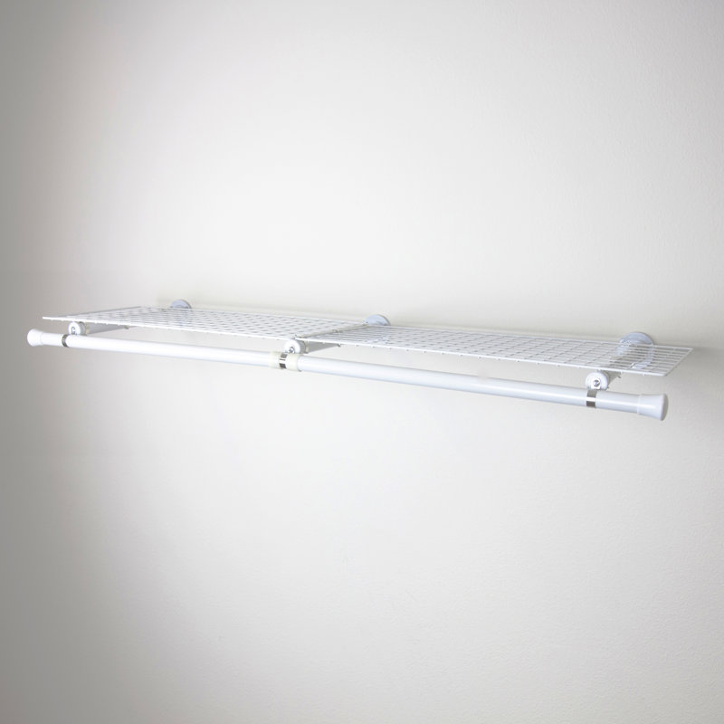Rangement suspendu à double tablette, Blanc