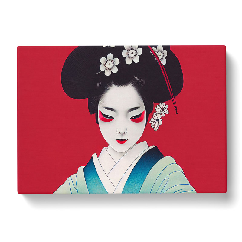 Magical Geisha - Wrapped Canvas, 40cm H x 60cm W x 3cm D