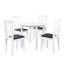Ensemble de 4 chaises de salle à manger en bois Kazuha - Chaise d'appoint rembourrée moderne pour la cuisine-1886009095-1886009094