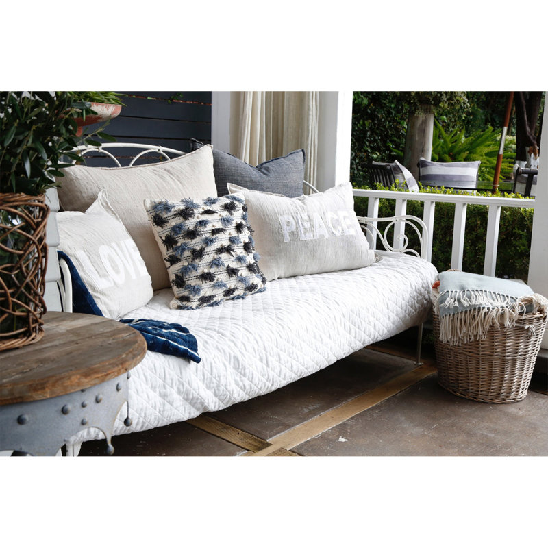 Pippa 100% Cotton Feathers Striped Throw Pillow Cover & Insert