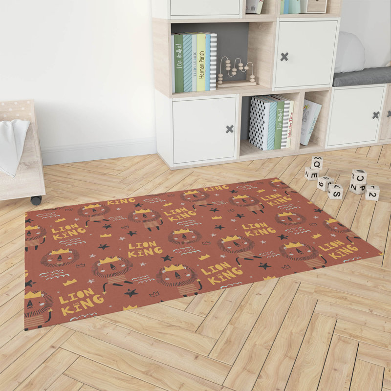 King Lion Kids Play Mat, Rectangle 4' x 6'