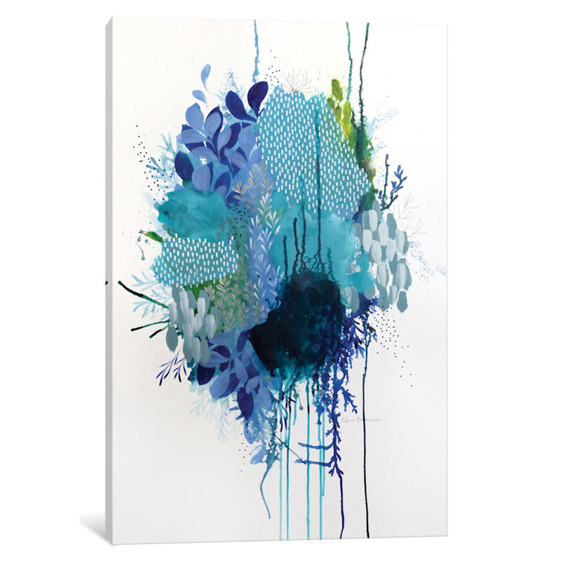 « floral study ii », reproduction d’art sur toile, H 18 po x l 12 po x P 1,5 po