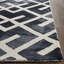 Tapis géométrique en laine / coton touffeté à la main Bryauna-20111089