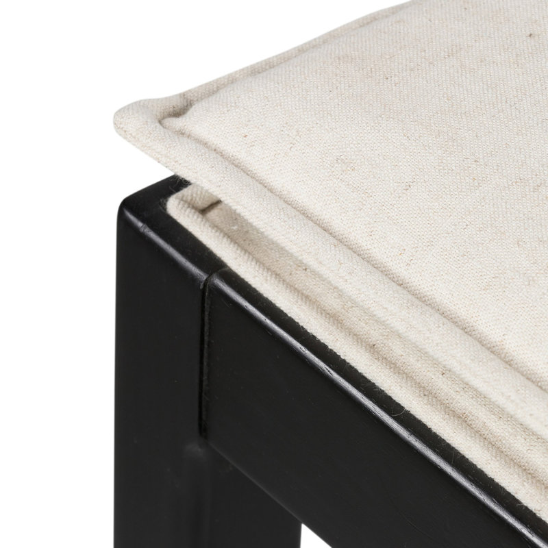 Britt Counter & Bar Stool, Black, Counter Stool (26" Seat Height), Cream
