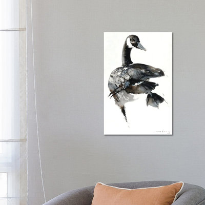 Geese Dance 1 Piece Wrapped Canvas Painting