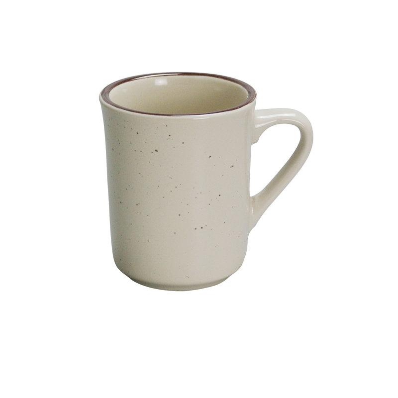 Tasse en porcelaine moucheté Yanco Brown