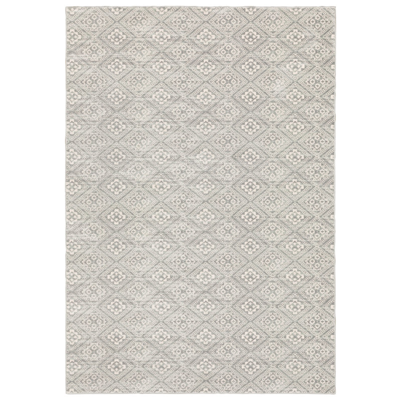 Tapis gris Manvel, Rectangle 9 pi 10 po x 12 pi 10 po