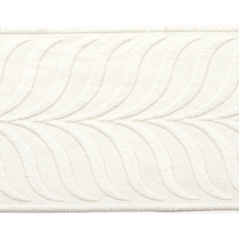 Tissu feuille Crest, Ivoire