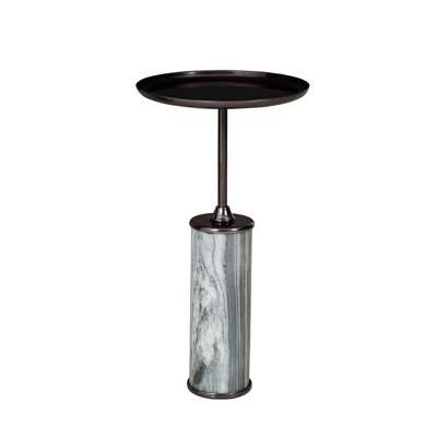 Keaundra Aluminum End Table, Gray
