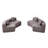 Curved Sectional Sofa With 4 Pillows