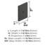 Thoreau 1 - 9/16 pouces (40 mm) de longueur plaque d'armoire carrée-111952406
