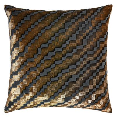 Steps Velvet Square Pillow Cover & Insert