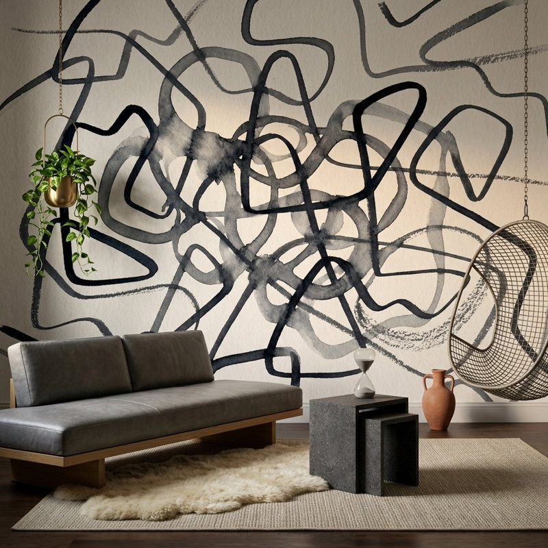 Papier peint fond blanc fond blanc murale, Texturé non collé, 100 po x 96 po