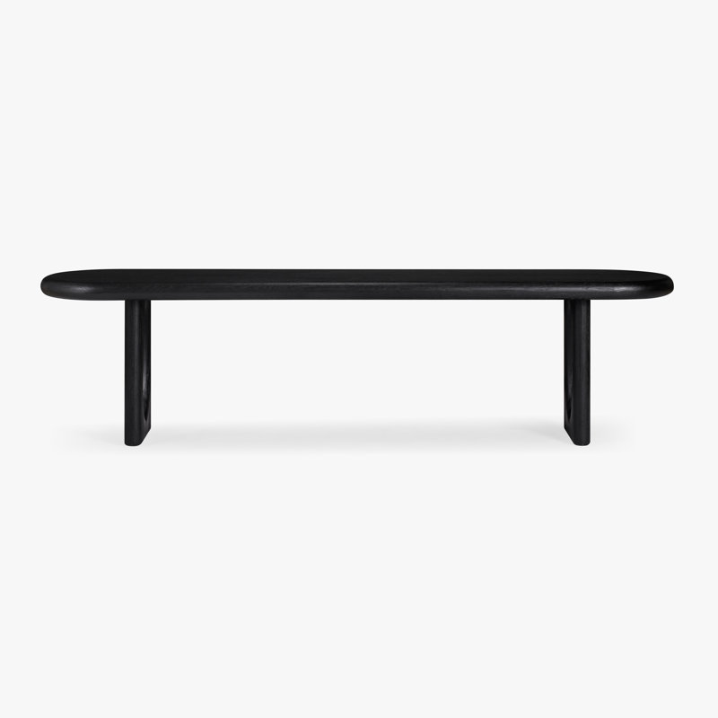 Banc de salle à manger Eva , Noir, noir, noir, noir