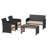 4-Piece Outdoor Seating Group with Cushions-1936774687