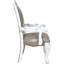 De 2 fauteuils taupe avec détails blanc os - 2 confortables et à la mode et une chaise sophistiquée pratique