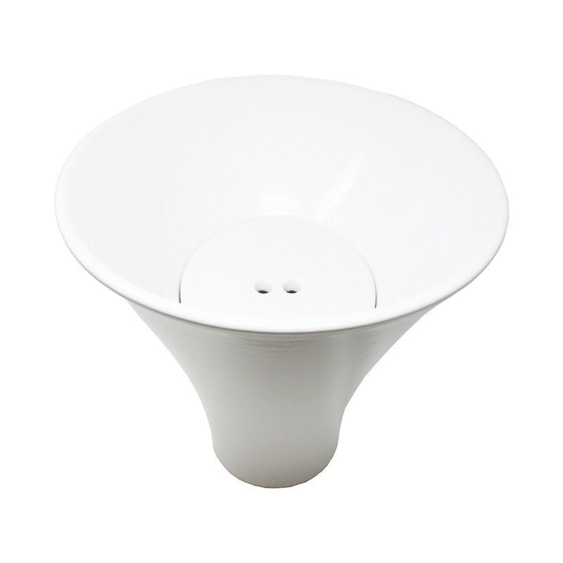 Lavabo de salle de bain circulaire en céramique pour bateau Deco