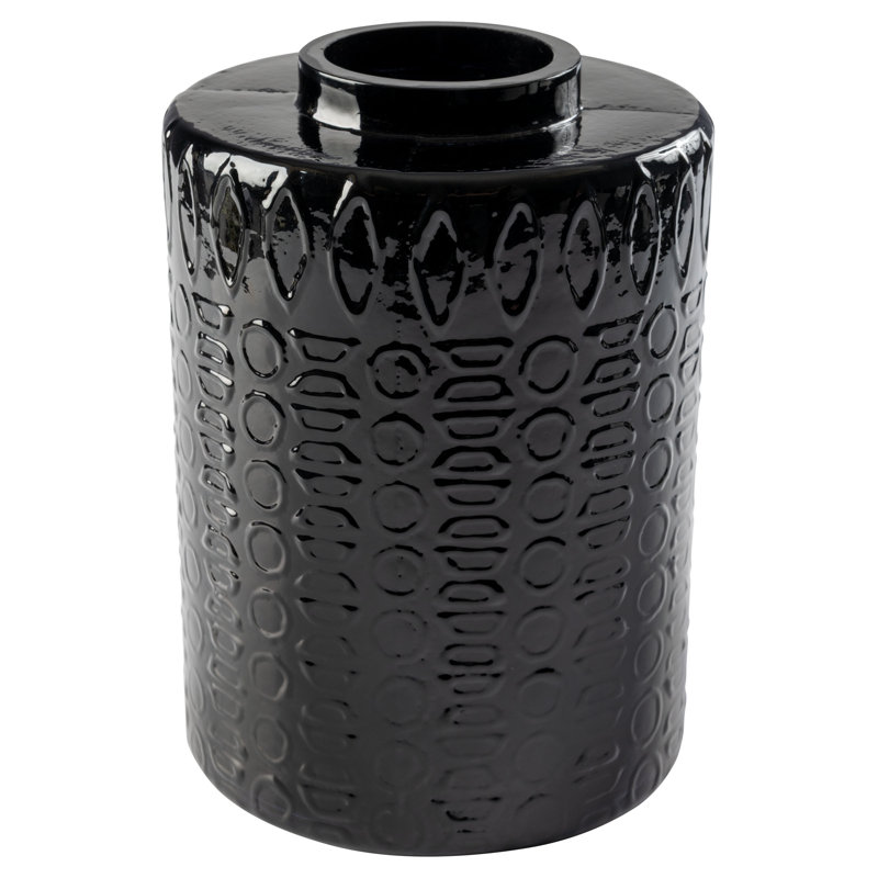Vase Mid Century, Noir