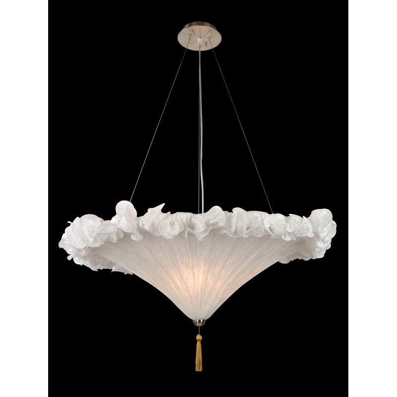 Luminaire suspendu bol 3 lumières unique Rizer, Blanc