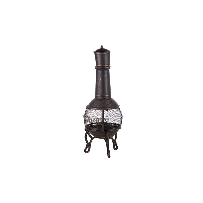 Majewski Round Steel Charcoal Smokeless Fire Pit